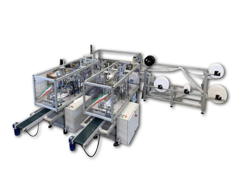 T Mask 2 automatic plant for the production of surgical masks with double output